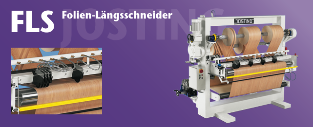 Josting FLS Folien-Längsschneider industrielle Schneidemaschine