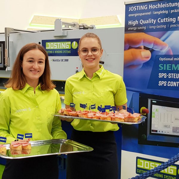 Josting MultiCut Schneidemaschine, Furnierschneidemaschine DC 2800 mit Siemens S7 SPS-Steuerung